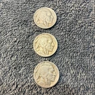 SET OF 3 COINS 1928 P D S Buffalo Nickel VG /F FREE SHIPPING