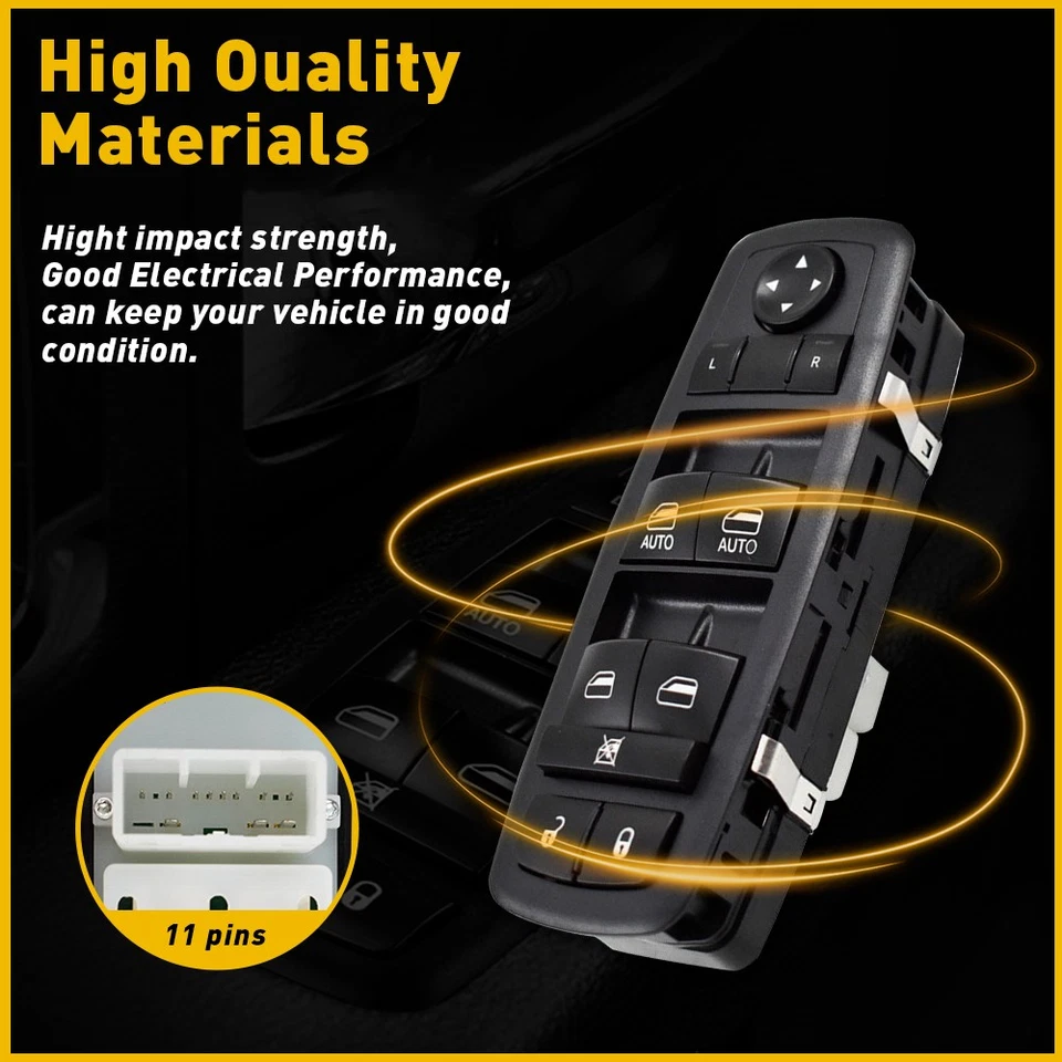 Interruptor de bloqueo de puerta 11 pines para Jeep Grand Cherokee 2011-2013 Dodge Durango 2011 Foto 4 de 4