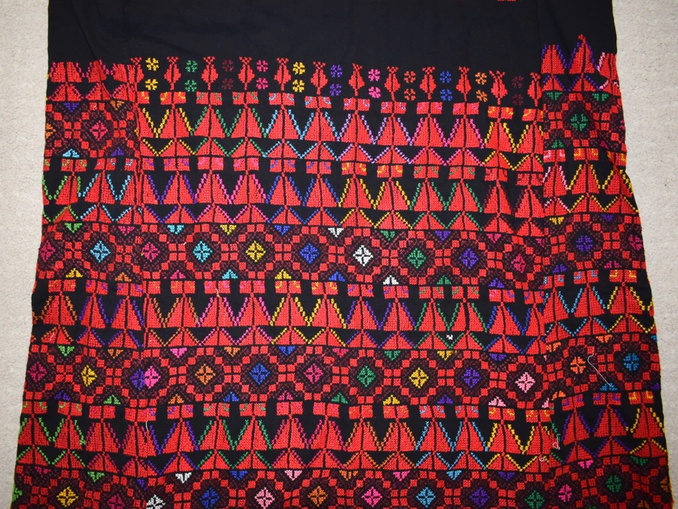 Vestido caftán beduino Tatreez Thobe bordado a mano palestino-caftán étnico - Imagen 4 de 4