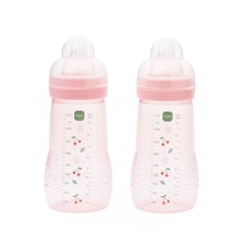 Image of MAM Easy Active Bottles 2 Pack (2 x 270ml) Medium Flow MAM Teats Size 2 Baby