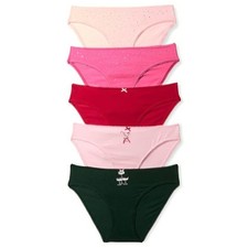 Victoria's Secret Stretch Bikini Panty 5 Pack Womens Size. LARGE NEW.