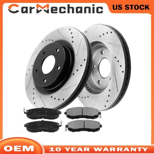 330mm Front Rear Rotors + Brake Pads For 2011-2018 Dodge Durango - Foto 4