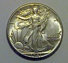 1941 Walking Liberty Half Dollar Coin, 90% Silver, B/U Uncirculated