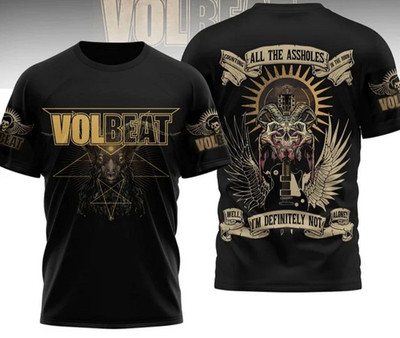 Rare! Volbeat Band Gift For Fans Black S to 5XL 3D Shirt All Over Print CK440