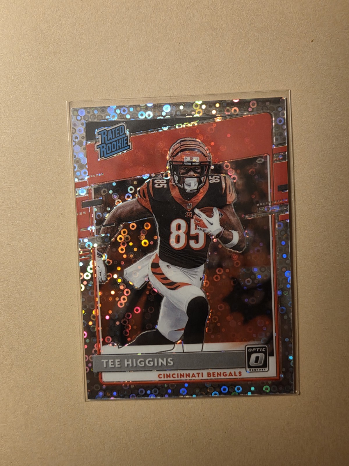 2020 Donruss Optic Tee Higgins Silver Circles Prizm RC Rookie /125 Bengals