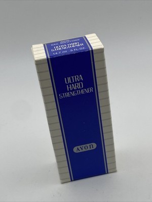 Avon NOS Ultra Hard Nail Care Strengthener 1992 14.7 Ml .5 Fl Oz