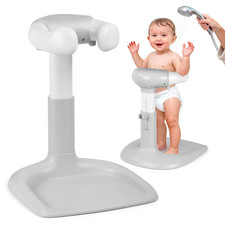 Baby Shower Standing Support with Anti-Slip Base and Shower Head Holder, Adjusta