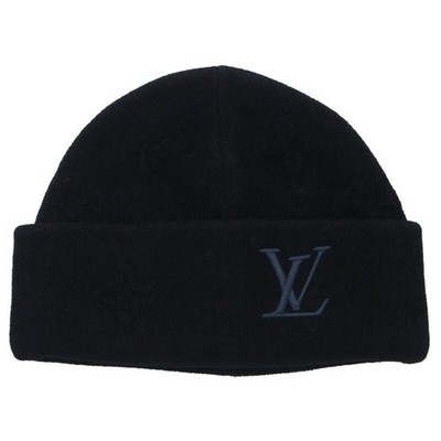 LOUIS VUITTON M96194 Beanie LV Crash Monogram Logo Embroidered Size S from Japan