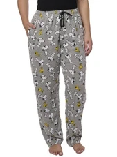 Peanuts Women's Snoopy Pajama Pants Woodstock Lounge Wear Comfortable Soft
