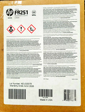 HP Scitex FB251 Pigmented UV Curable Ink White 2L Bottle CQ123A