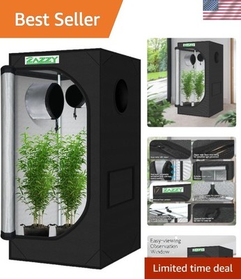 All-in-One 2x2 Hydroponic Grow Tent 24''x24''x48'' - Maximize Growth Potential