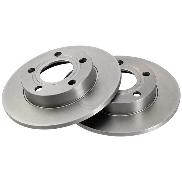 2 Bremsscheiben Voll Nicht BelüFtet Ø 245 Mm 10 Mm A.B.S. FüR U.A. Audi 80-image