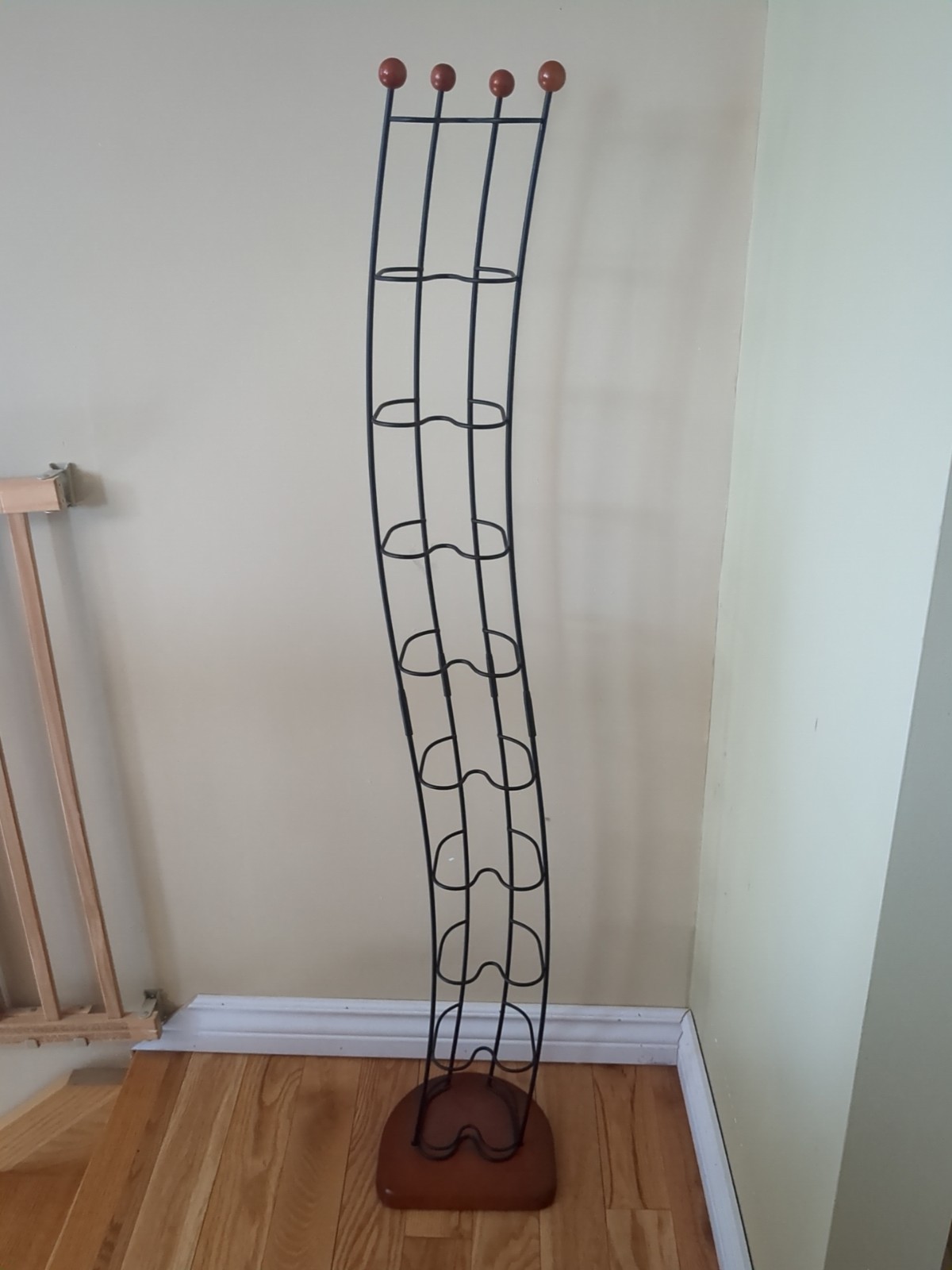 Vintage ATLANTIC Wave CD Storage Tower Steel Wire Rack Holds 110 Compact Disc