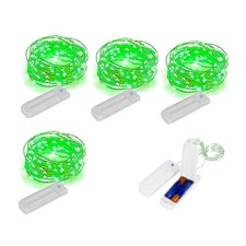 St.Patrick's Day Fairy String Lights, 8.2Ft 50 LED Fairy Lights 4-Pack Green