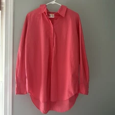 Boden Long Sleeve Button Up Shirt Women's Pink Top Size 6