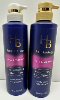 HB Hair Biology Full & Vibrant Volumizing Shampoo And Conditioner Gray Aging