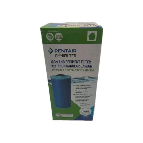 Pentair Omnifilter R06 Whole House Water Filter, 10" HD, KDF & Carbon, 5 Micron