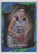 2017-18 Panini Donruss Rated Rookies Green Flood Rade Zagorac #155 0c2