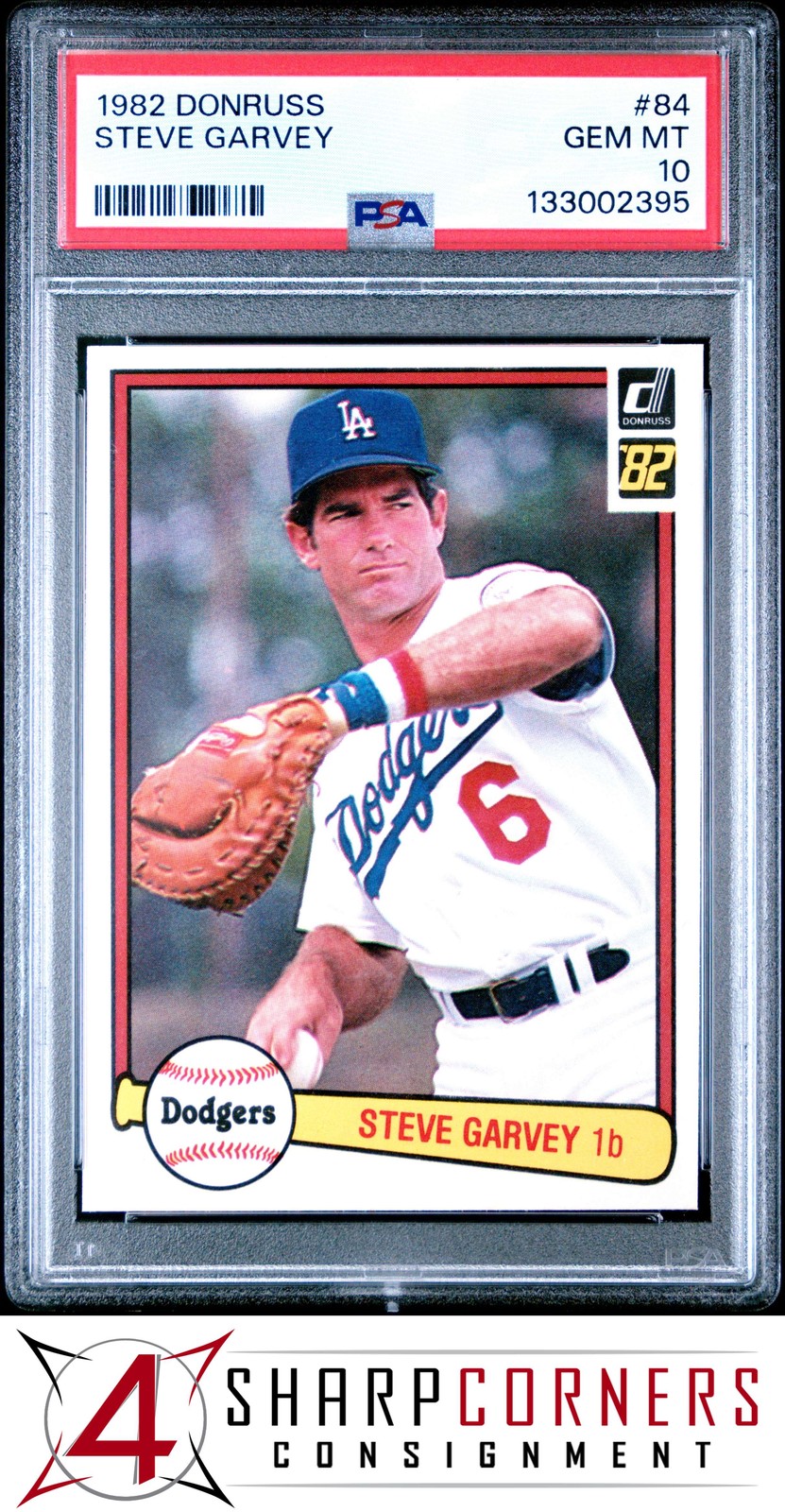 1982 DONRUSS #84 STEVE GARVEY DODGERS PSA 10
