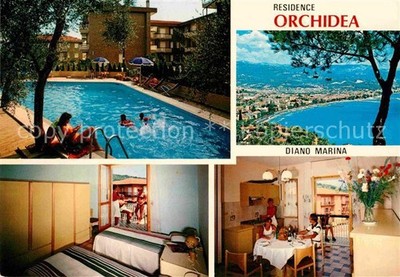 Diano Marina Residence Orchidea Hotel Swimming Pool Meerblick