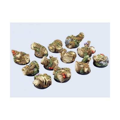 Micro Art Mini Base Forest 25mm Forest - Round Bases Pack New