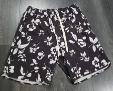 Fair Harbor The Anchor Swim Trunk Shorts Men S Black Floral Beach Pool Vacation