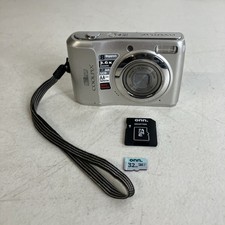 Nikon Coolpix L19 8.0MP Silver Digital Camera Tested W/ 32GB SD  Strap - READ 
