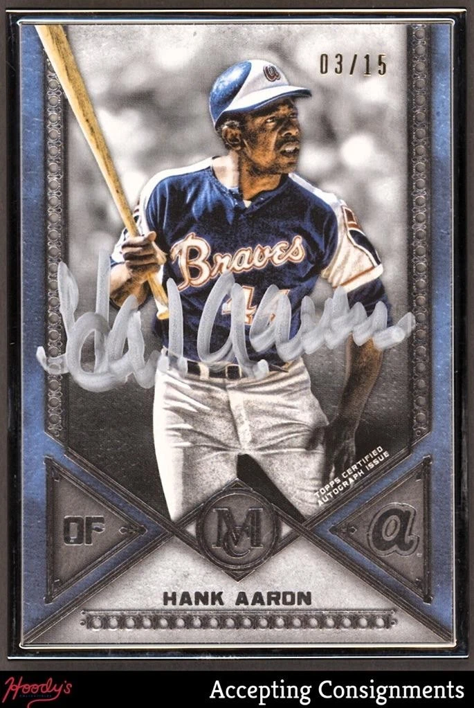 Topps Hank Aaron Baseball Serial Numbered Sports Trading Cards