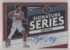 2020 Panini Donruss Optic Signature Series Choice Red Prizm Zeke Nnaji Auto 15ej