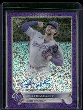2022 Topps Chrome #RA-JH Jon Heasley Auto Purple Speckle Refractor #/299