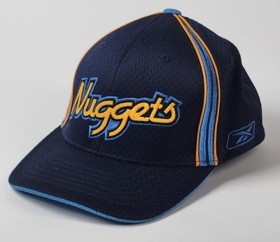 NBA Denver Nuggets Reebok Adult Structured Flex Fit Cap Hat EUC