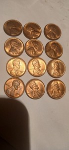 12 assorted high grade wheat Pennys