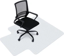 48 Inch X 36 Inch 1/8 Inch (3MM) Thickness PVC Floor Office Chair Mat Transparen
