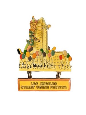 Vintage Los Angeles Street Scene Festival Signed LA 1984 Ooh LaLa Inc