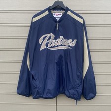 VTG Y2K San Diego Padres Majestic Therma Base Jacket Mens Sz XXL 2XL  Authentic