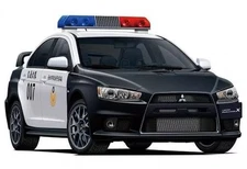 Plastic model 1/24 Mitsubishi CZ4A Lancer Evolution X Patrol Car '07 Taipei C...