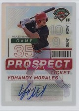2024 Panini Prospect Edition Silver Prizm Signatures Yohandy Morales Auto w5b