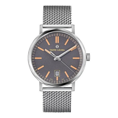 Favre-Leuba Sandow Steel Date 40mm men watch