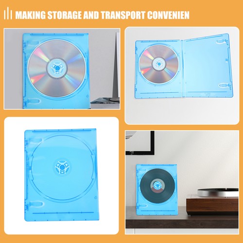 10 Pcs CD-Hülle Reisen Durchsichtige DVD-Verpackungsboxen -Speichergehäuse - Afbeelding 11 van 12
