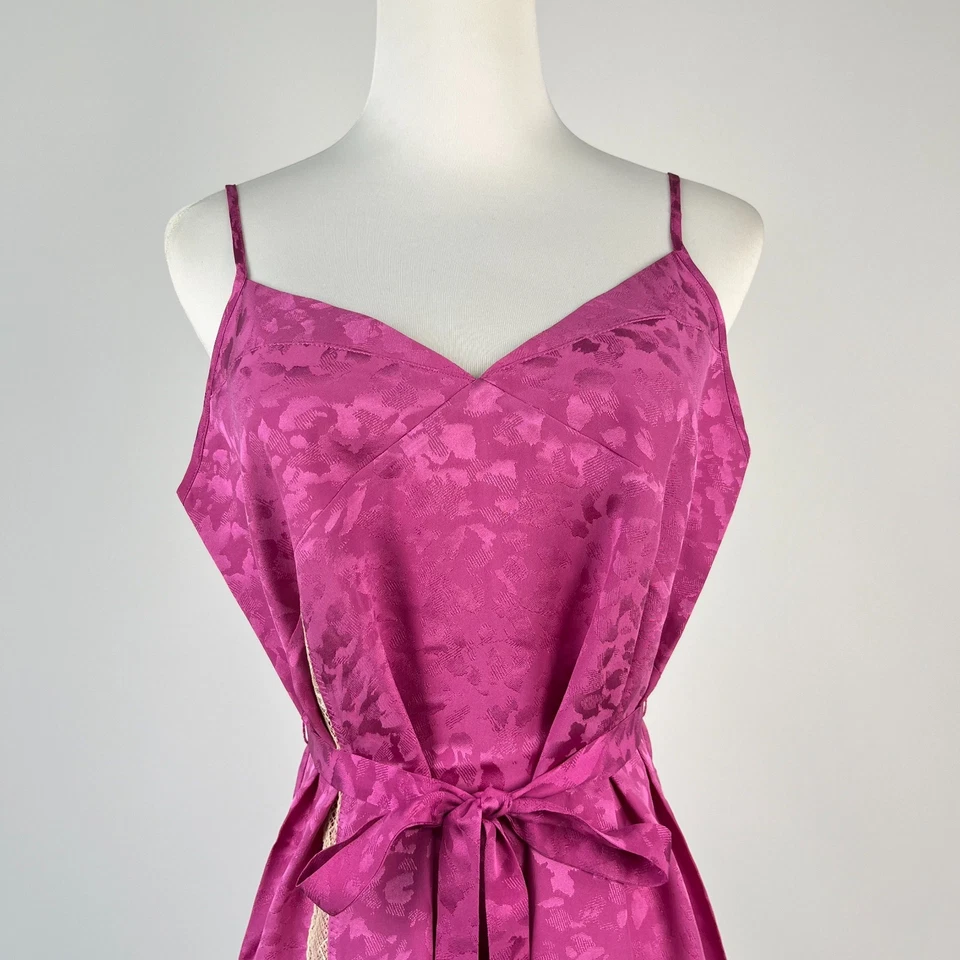 $498 ZADIG&VOLTAIRE Reglisse Silk Lace Pink Mini Dress Size M - Image 3 of 4