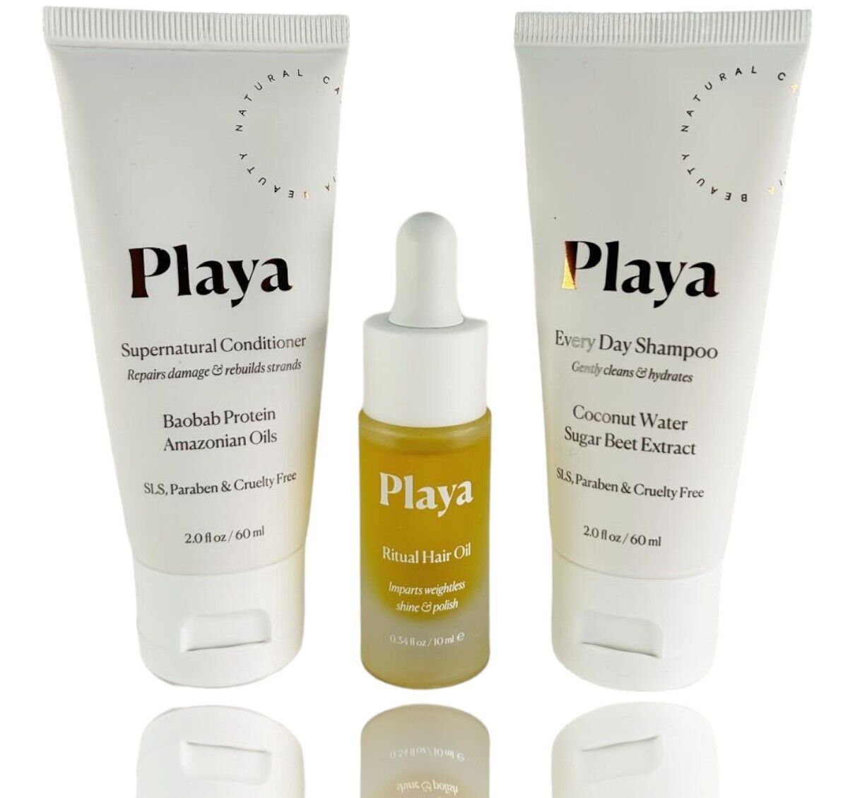 Playa Healthy Hair Reset- Travel Size Trio (Shampoo, Conditioner