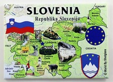 SLOVENIA EU SERIES FRIDGE COLLECTOR'S SOUVENIR MAGNET 2.5" X 3.5"