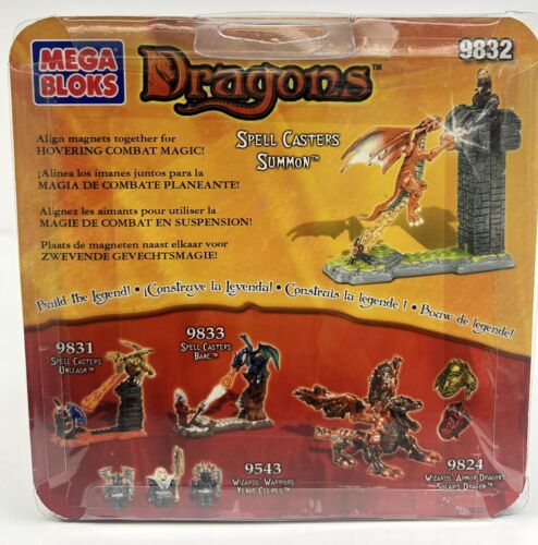 MEGA BLOKS Dragons Hovering Combat Magic #9831 AND #9832-Sealed-2004-NEW - Picture 17 of 20