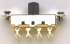 NEW - Switchcraft On-Off-On Slide Switch For Fender Mustang - BLACK