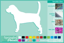 BEAGLE SILHOUETTE cut vinyl decal #1 Dog stickers