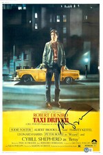 MARTIN SCORSESE SIGNED AUTOGRAPH TAXI DRIVER 12X18 PHOTO MINI POSTER BAS BECKETT