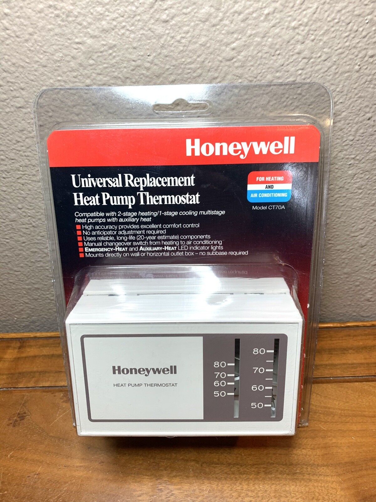 Honeywell Heat Pump Thermostat Ct70a 1001 Old Stock Mercury Bubble for sale  online