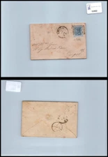 Storia postale Regno VEII da Lucca a Empoli sassone 28