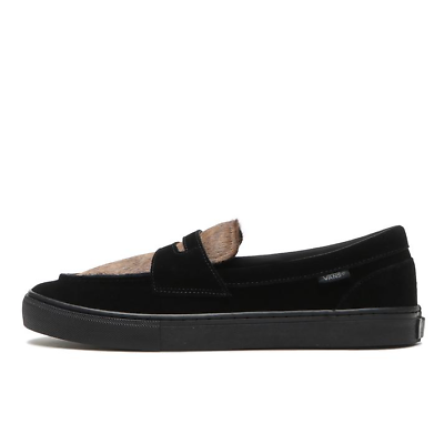 Vans Loafer Low Cut Natural Leather Black Brown V196CF HL Vans Loafer Low Cut Natural Leather Black Brown V196CF HL
