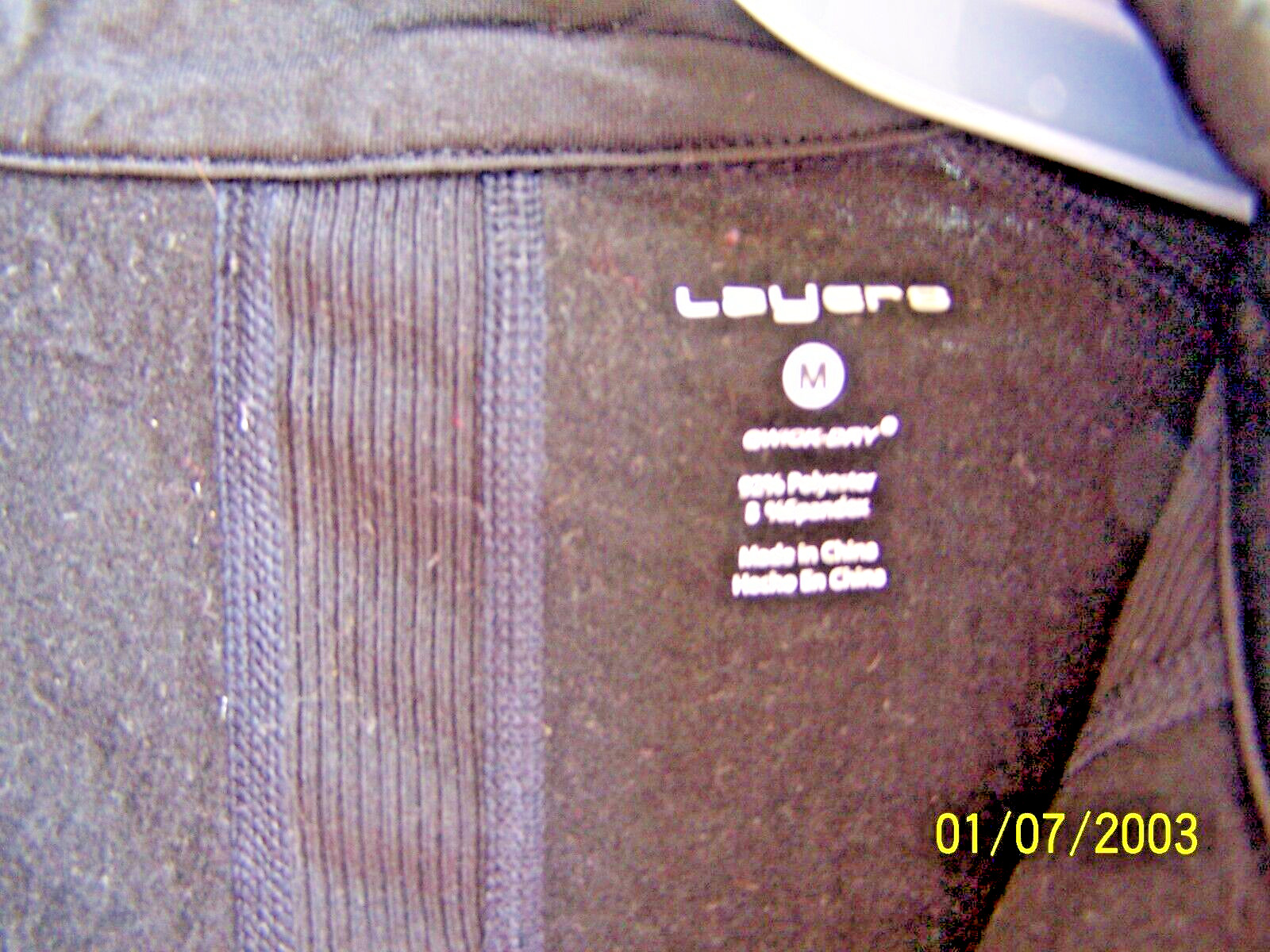 LAYER 8 Athletic Pullover Long Raglan Sleeve Blac… - image 3